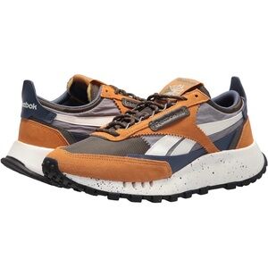 Reebok Classic Leather Legacy Splatter Paint Rich Ochre Shoes Mens 11.5 FY7460